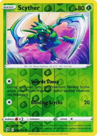 Rebel Clash Scyther #4/192 reverse holo